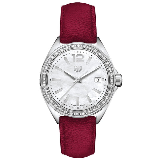 Tag Heuer Women's WBJ131A.FC8253 Red Leather Watch