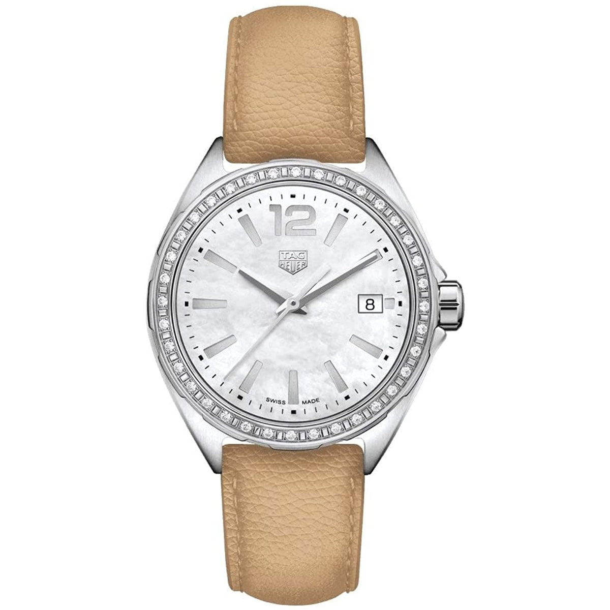 Tag Heuer Women&#39;s WBJ131A.FC8254 Beige Leather Watch