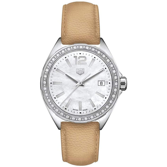 Tag Heuer Women's WBJ131A.FC8254 Beige Leather Watch