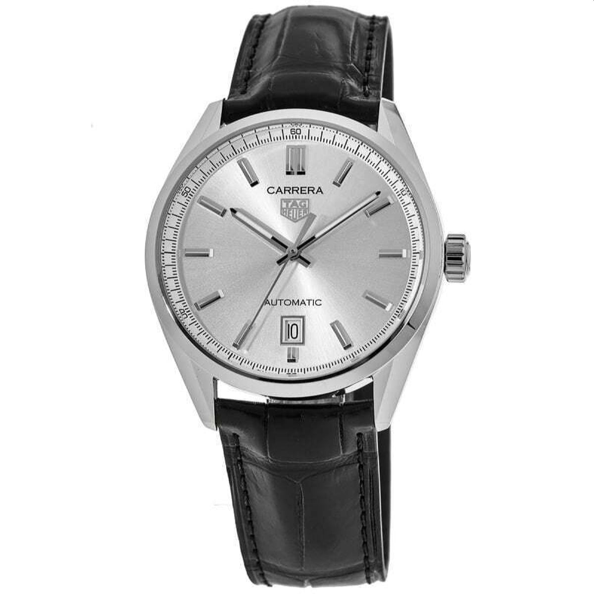 Tag Heuer Men&#39;s WBN2111.FC6505 Black Leather Watch