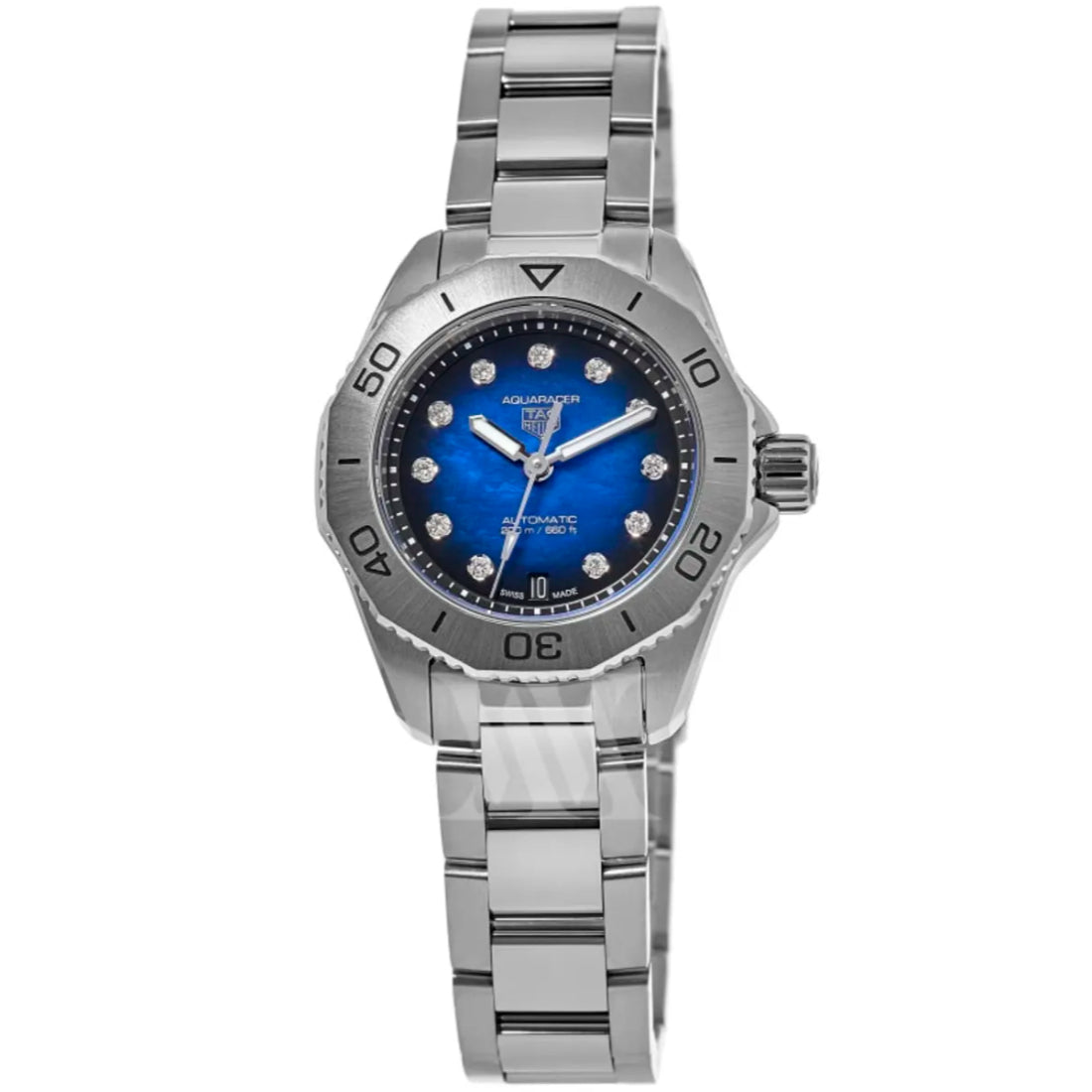 Tag Heuer Aquaracer Professional 200 Date Women's Silver Bracelet Automatic Watch - WBP2411.BA0622