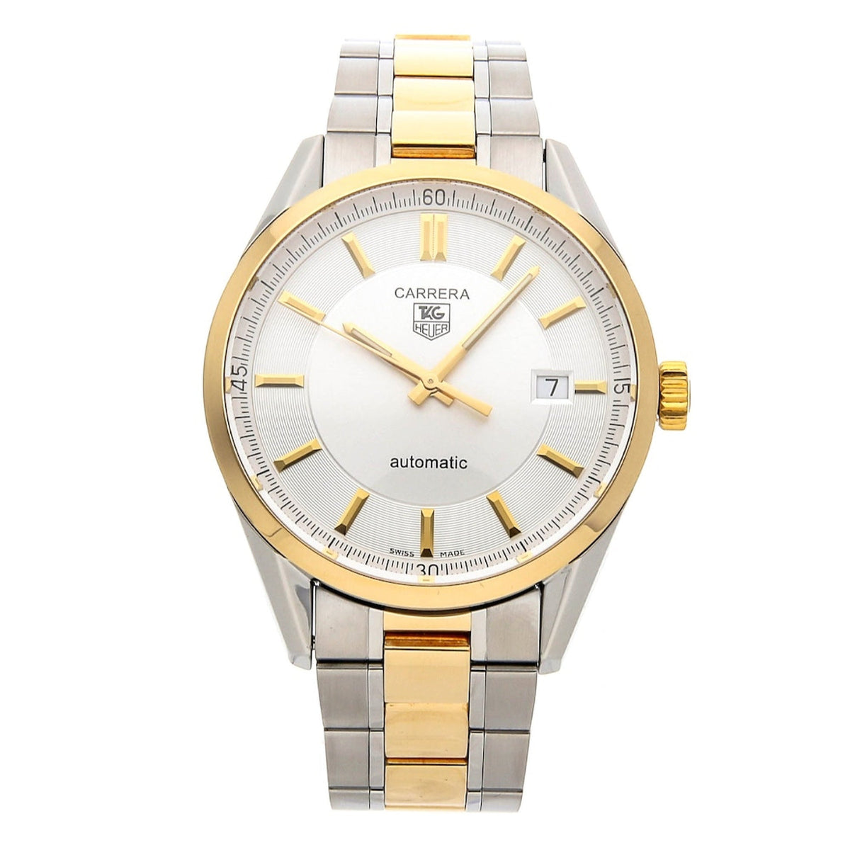 Tag Heuer Men&#39;s WV215A.BD0788 Two-tone (Silver-tone and Yellow Gold-tone) Stainless Steel and 18kt Yellow Gold Watch