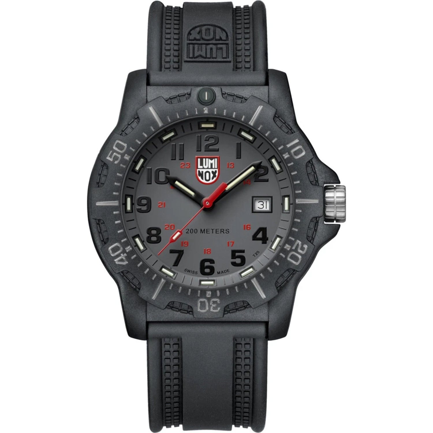 Luminox Men's XL.8882.F Black Rubber Watch