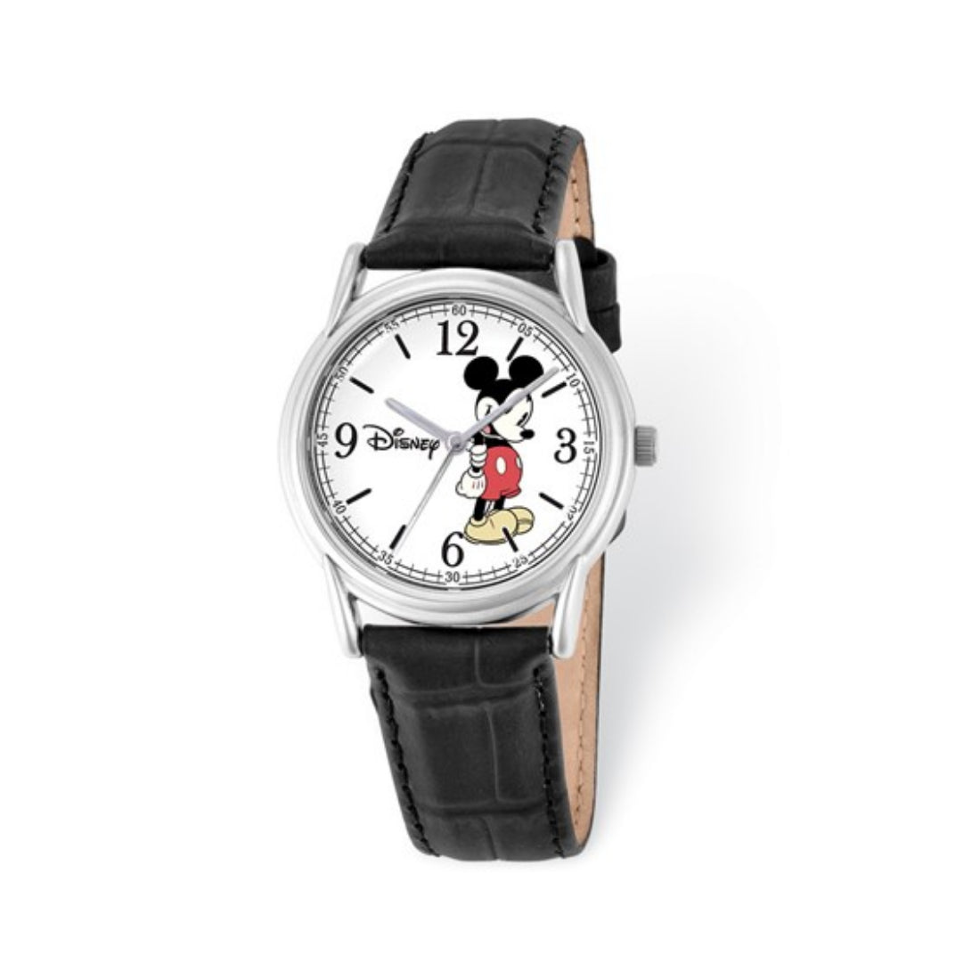 Disney Mickey Mouse Women's Black Strap Quartz Watch - XWA4384