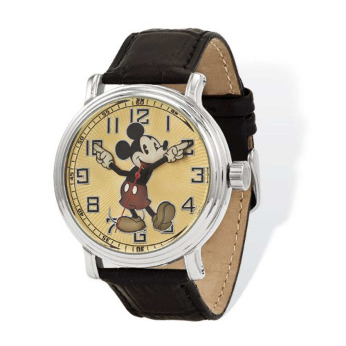 Disney Mickey Mouse Unisex Black Strap Quartz Watch - XWA4390