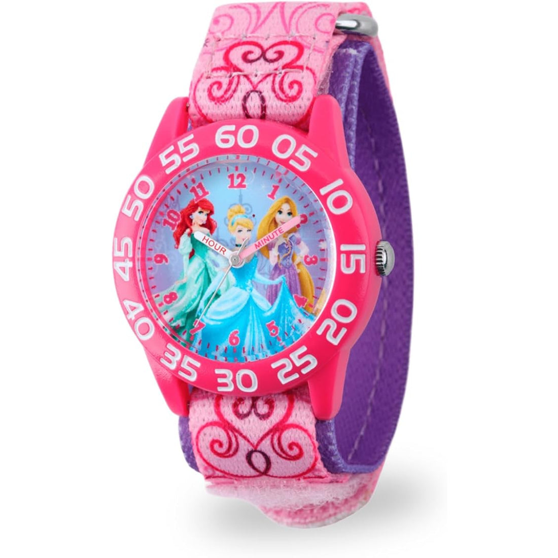 Disney Disney Time Teacher Series Kids Pink Strap Quartz Watch - XWA5113