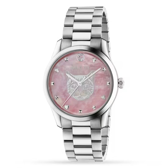Gucci G-Timeless Iconic Unisex Silver Bracelet Quartz Watch - YA1264166