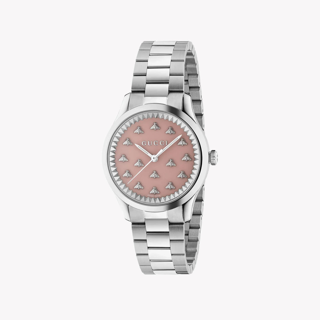 Gucci G-Timeless Women's Silver Bracelet Quartz Watch - YA1265033