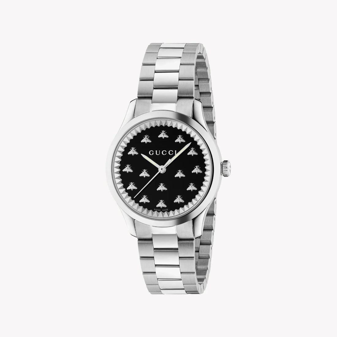 Gucci G-Timeless Women's Silver Bracelet Quartz Watch - YA1265034
