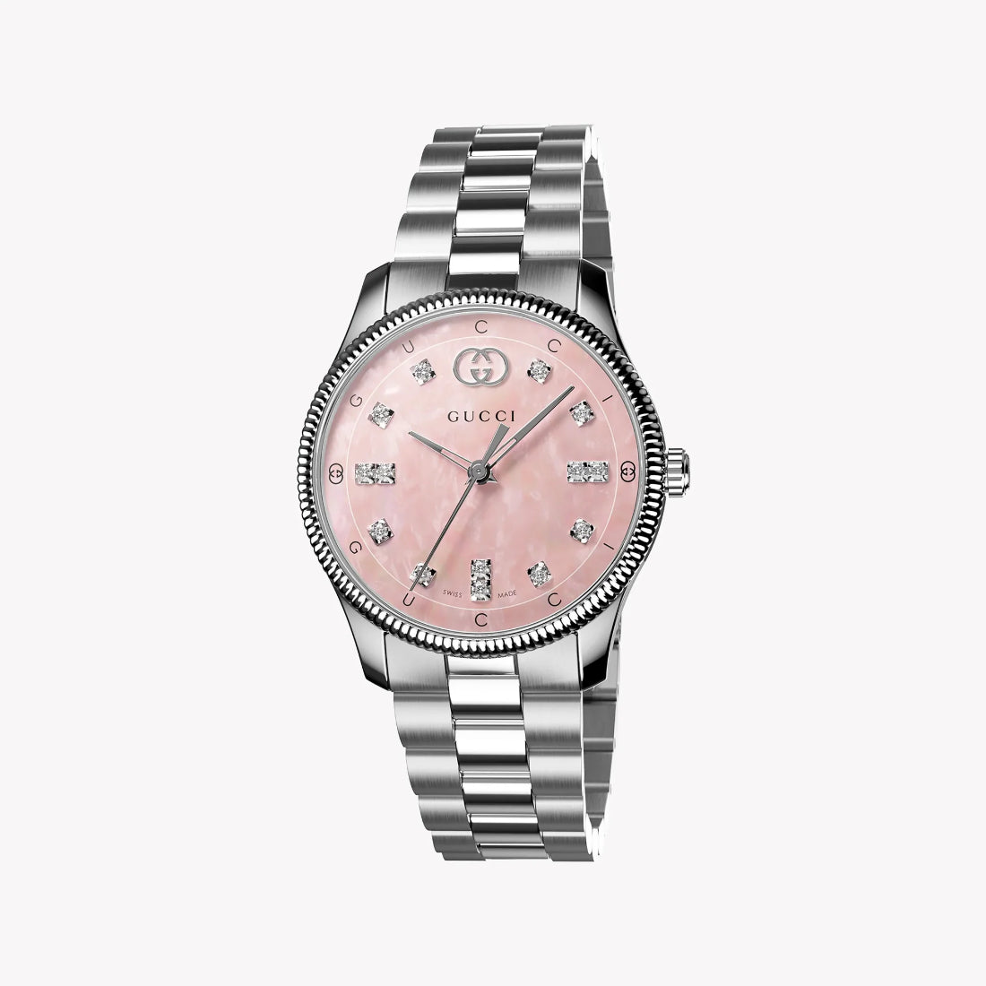 Gucci G-Timeless Women's Silver Bracelet Quartz Watch - YA1265062