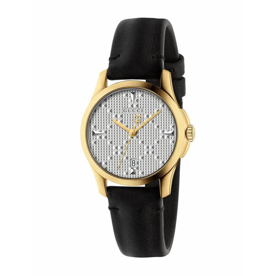 Gucci Women's YA126571 Brown Leather Watch