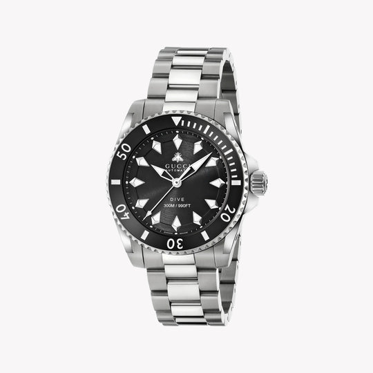 Gucci Dive Unisex Silver Bracelet Automatic Watch - YA136353
