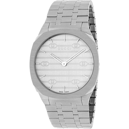 Gucci Men's YA163407 Silver Stainless Steel Watch
