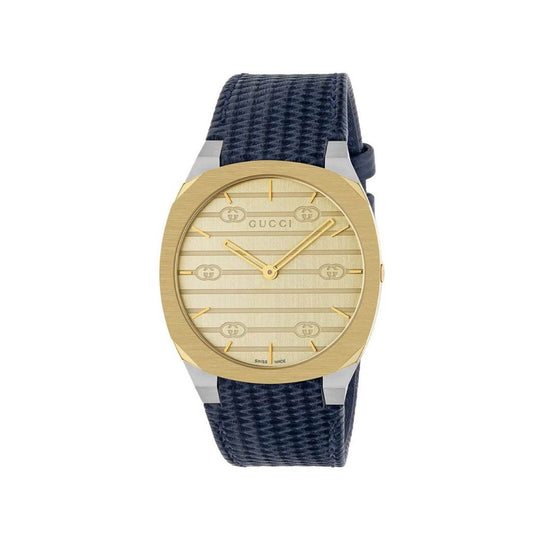 Gucci 25H Unisex Blue Strap Quartz Watch - YA163418