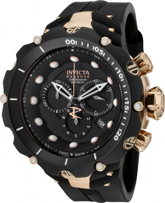 Invicta Men's 1524 Reserve Venom Quartz Chronograph Black Dial Watch
