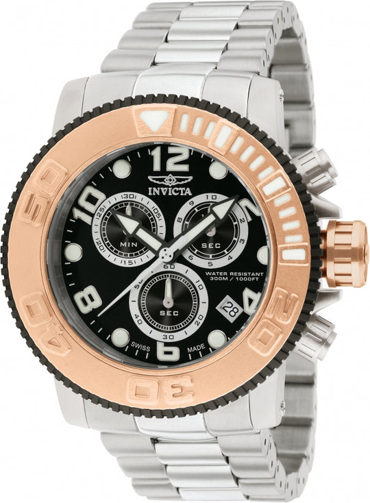 Invicta Men's 12533 Pro Diver Quartz Chronograph Black Dial Watch