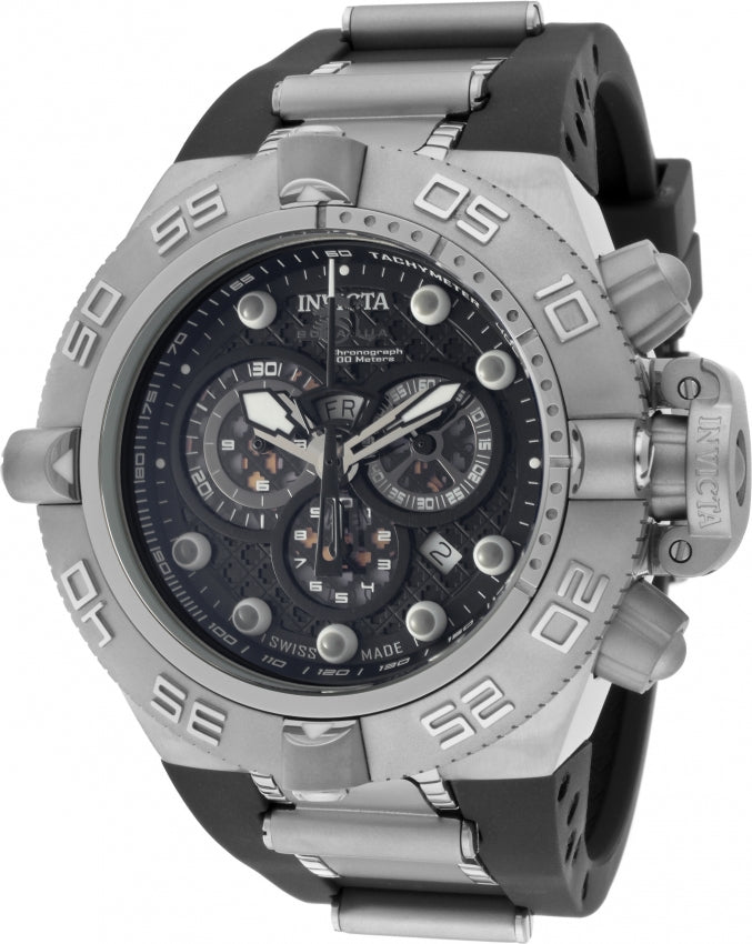 Invicta Men's 1388 Subaqua Norma IV Quartz Chronograph Black Dial Watch