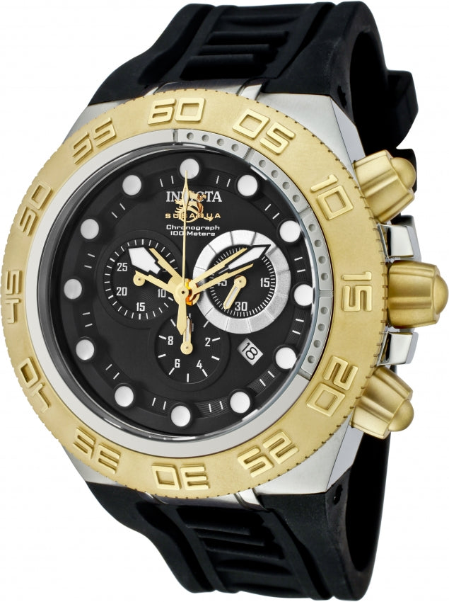 Invicta Men's 1531 Subaqua Norma IV Quartz Chronograph Black Dial Watch