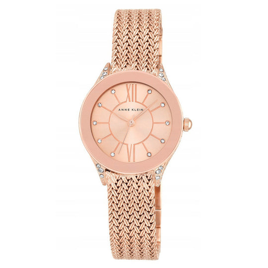 Anne Klein Women's Rose Gold-tone Bracelet Quartz Watch - AK/2208RGRG