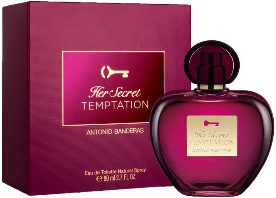 Antonio Banderas Her Secret Temptation Eau De Toilette Spray 2.7 OZ (80 ml) For Women