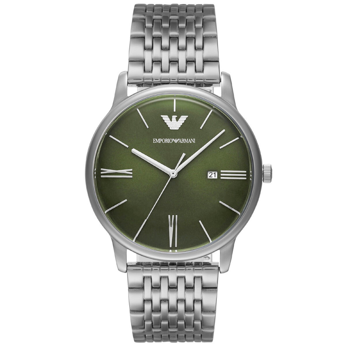 Emporio Armani Minimalist Men's Silver-tone Bracelet Quartz Watch - AR11644
