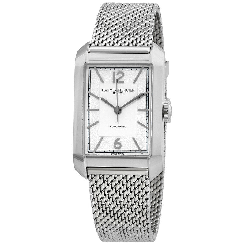 Baume & Mercier Hampton Men's Silver Bracelet Automatic Watch - MOA10672