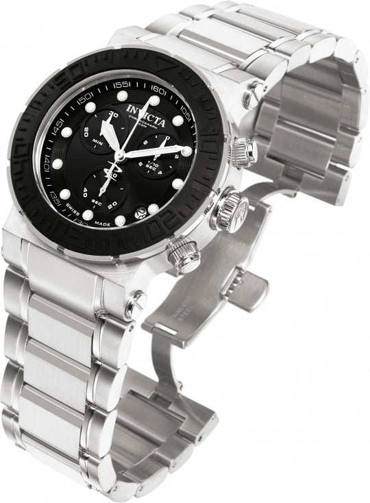 Invicta Men's 1464 Ocean Reef Quartz Chronograph Black Dial Watch