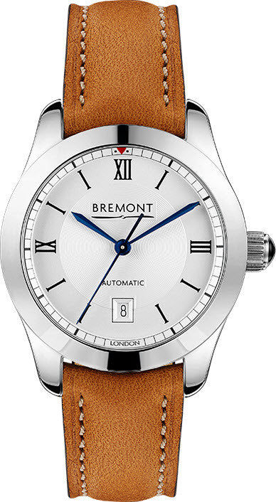 Bremont Watch SOLO-32 LC (Lettice Curtis line) Women's Brown Strap Automatic Watch - SOLO-32 LC WHITE