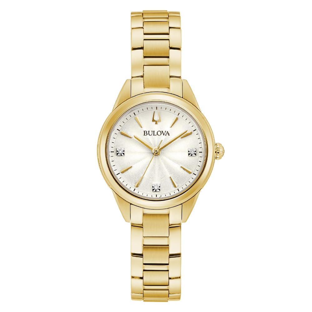 Bulova Sutton  Women's Gold-tone Bracelet Quartz Watch - 97P150