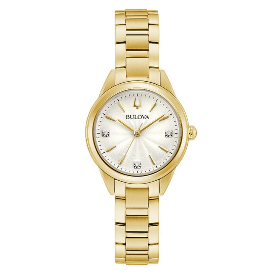 Bulova Sutton  Women's Gold-tone Bracelet Quartz Watch - 97P150