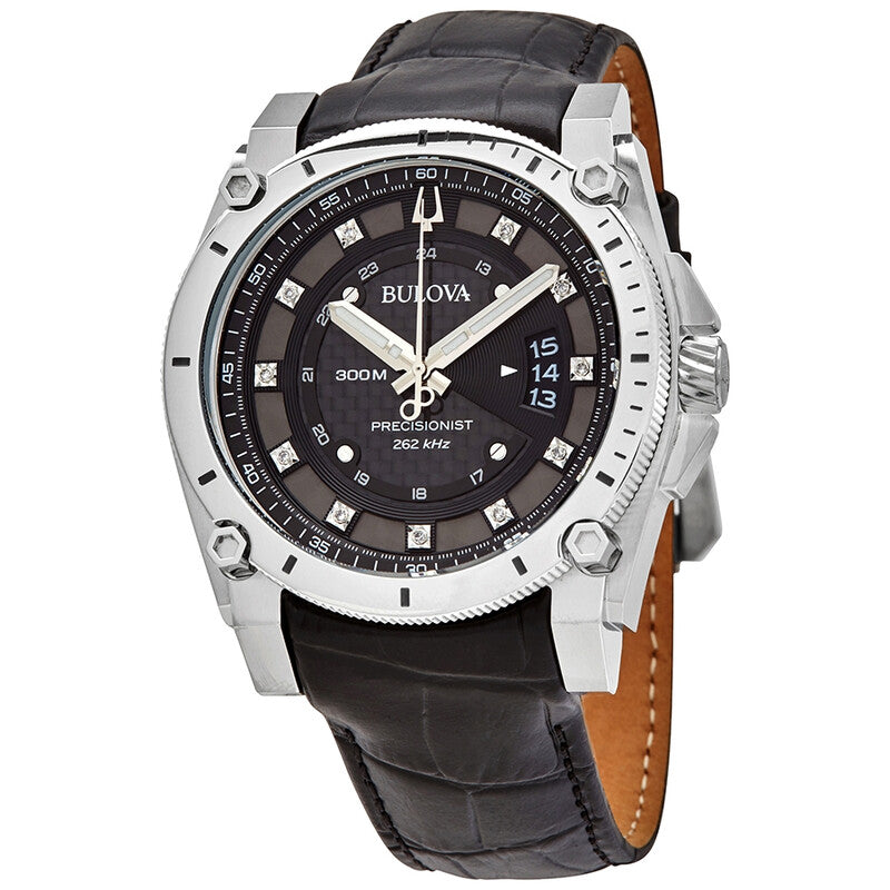 Bulova Precisionist Men's Black Strap Quartz Watch - 96D147