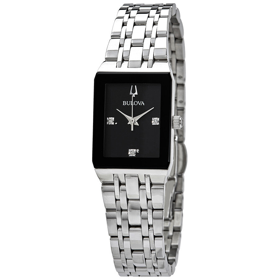 Bulova Quadra  Women's Silver-tone Bracelet Quartz Watch - 96P202