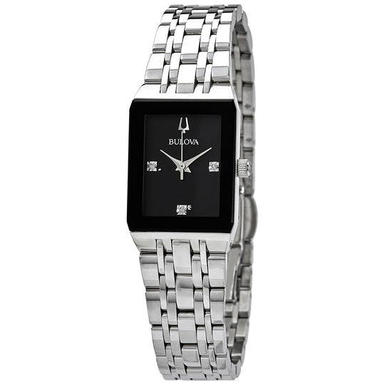 Bulova Quadra  Women's Silver-tone Bracelet Quartz Watch - 96P202