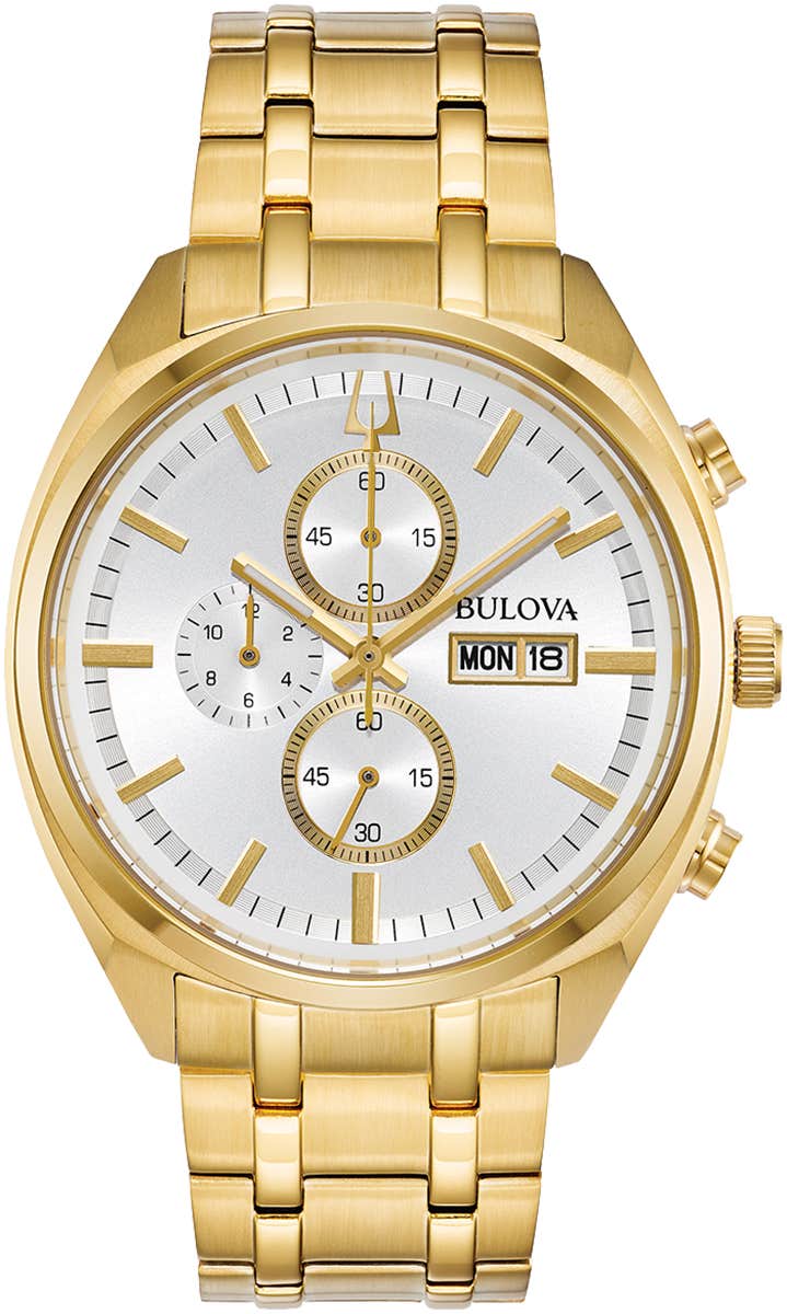 Bulova Surveyor Men's Gold-tone Bracelet Quartz Watch - 97C109