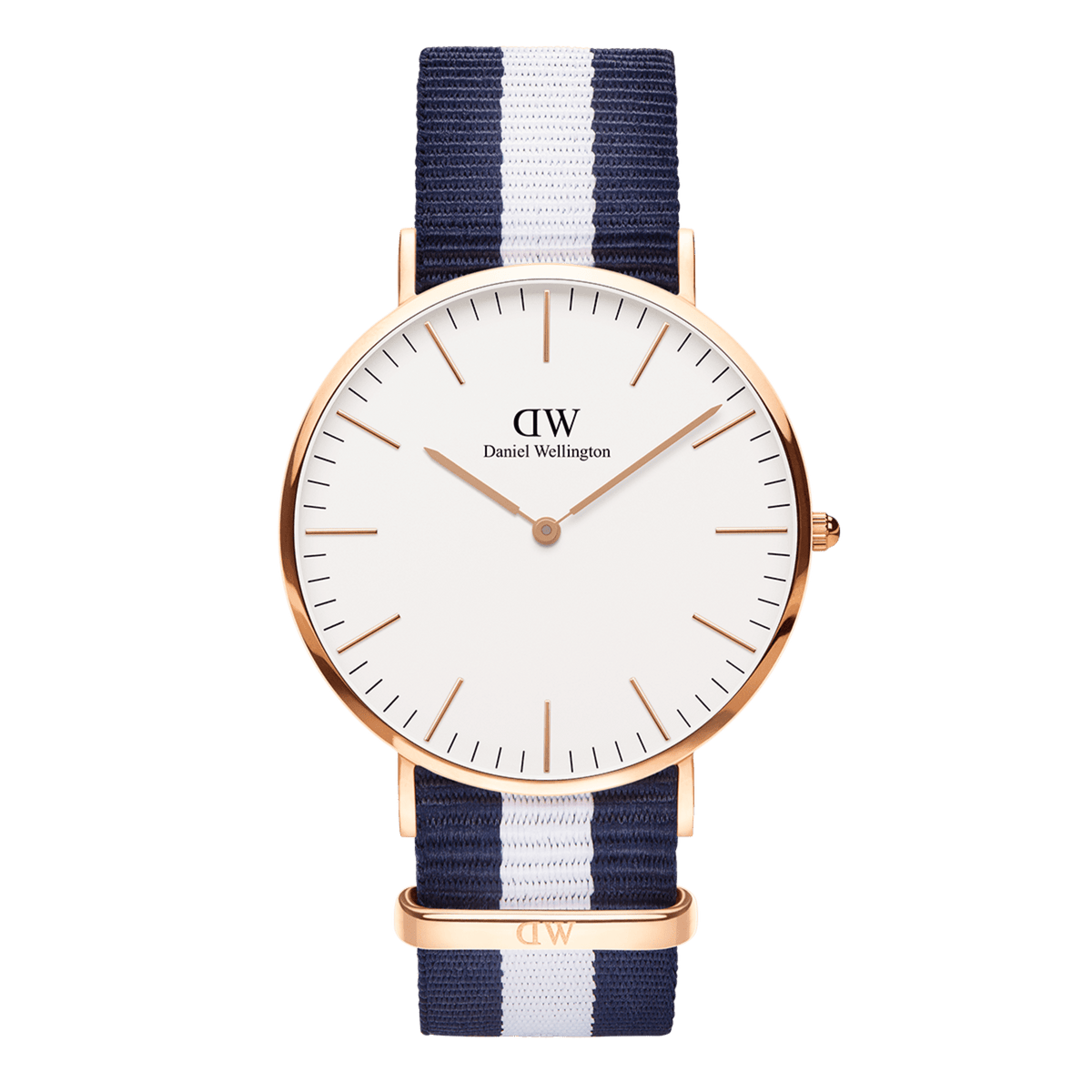 Daniel Wellington Glasgow Men's Blue and White Strap Quartz Watch - DW00100004