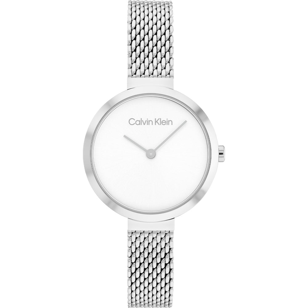 Calvin Klein Minimalistic T-Bar Women's Silver Bracelet Quartz Watch - 25200082