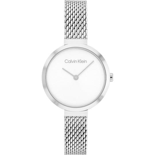 Calvin Klein Minimalistic T-Bar Women's Silver Bracelet Quartz Watch - 25200082