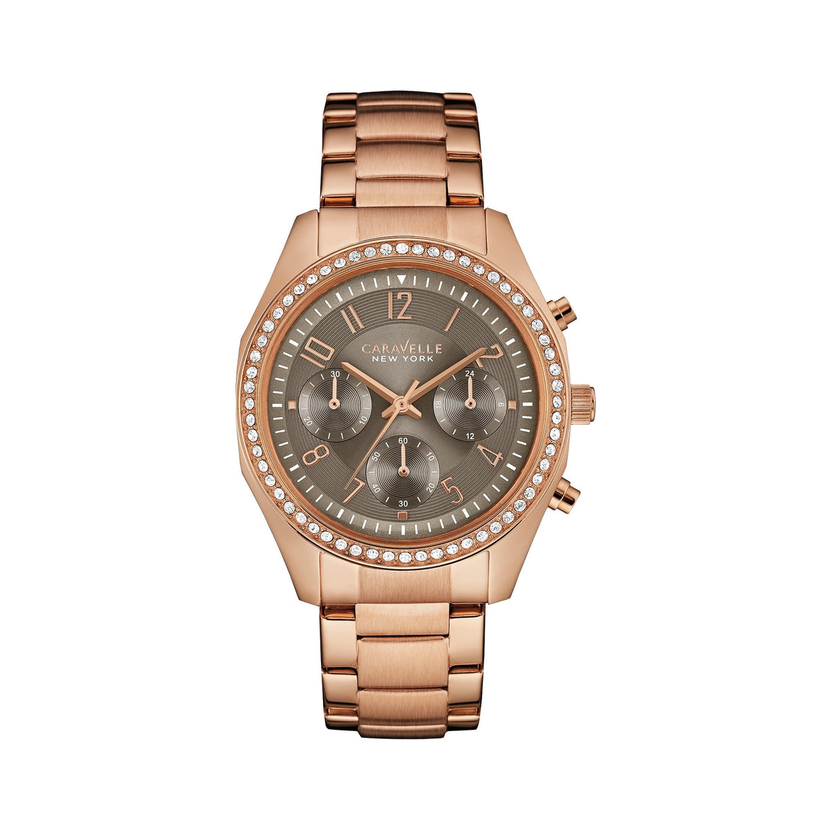 Caravelle New York by Bulova Women's Rose Gold-tone Bracelet Quartz Watch - 44L195