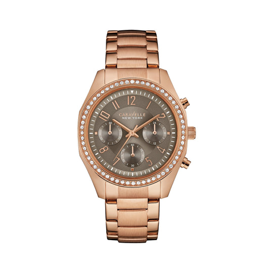 Caravelle New York by Bulova Women's Rose Gold-tone Bracelet Quartz Watch - 44L195
