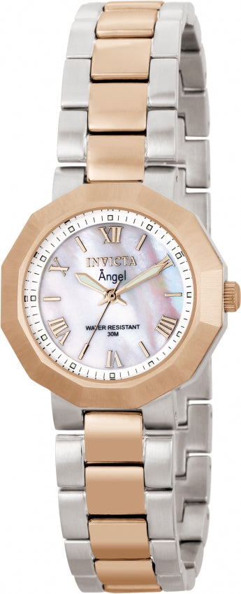 Invicta Women's 0545 Angel Quartz Mother of Pearl Dial Watch