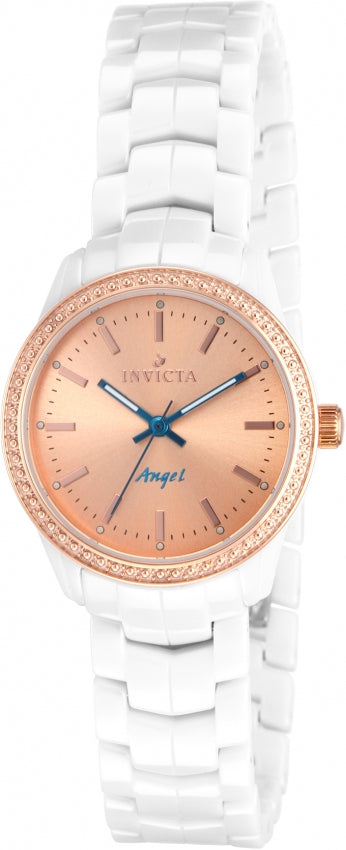 Invicta Women's 14908 Ceramics Quartz Rose Gold Dial Watch