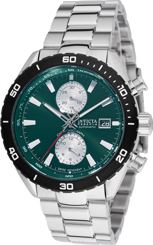 Invicta Men's 49233 Reserve Automatic Chronograph Green Dial Watch