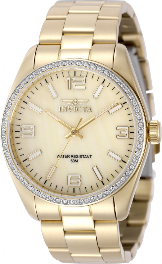 Invicta Women's 50132 Specialty Quartz PC21 Gold Dial Watch