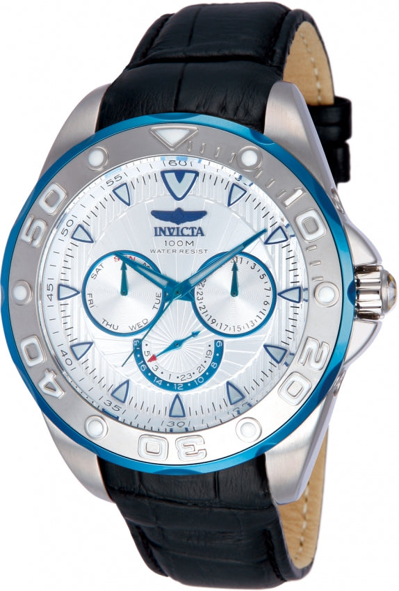 Invicta Men's 12249 Pro Diver Quartz Chronograph Silver Dial Watch