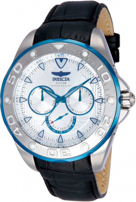 Invicta Men's 12249 Pro Diver Quartz Chronograph Silver Dial Watch