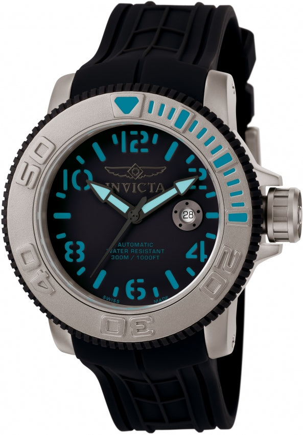 Invicta Men's 1079 Sea Hunter Automatic Black Dial Watch