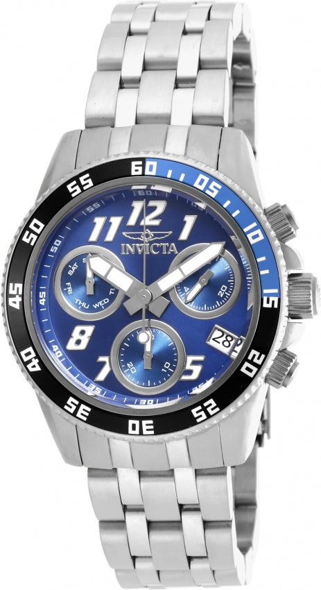 Invicta Men's 19184 Pro Diver Quartz Metallic Blue Dial Chronograph Watch