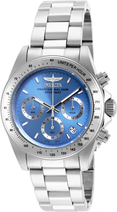 Invicta Women's 16655 Speedway Quartz Chronograph Light Blue Dial Watch