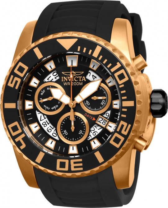 Invicta Men's 14675 Pro Diver Quartz Chronograph Black, White Dial Watch