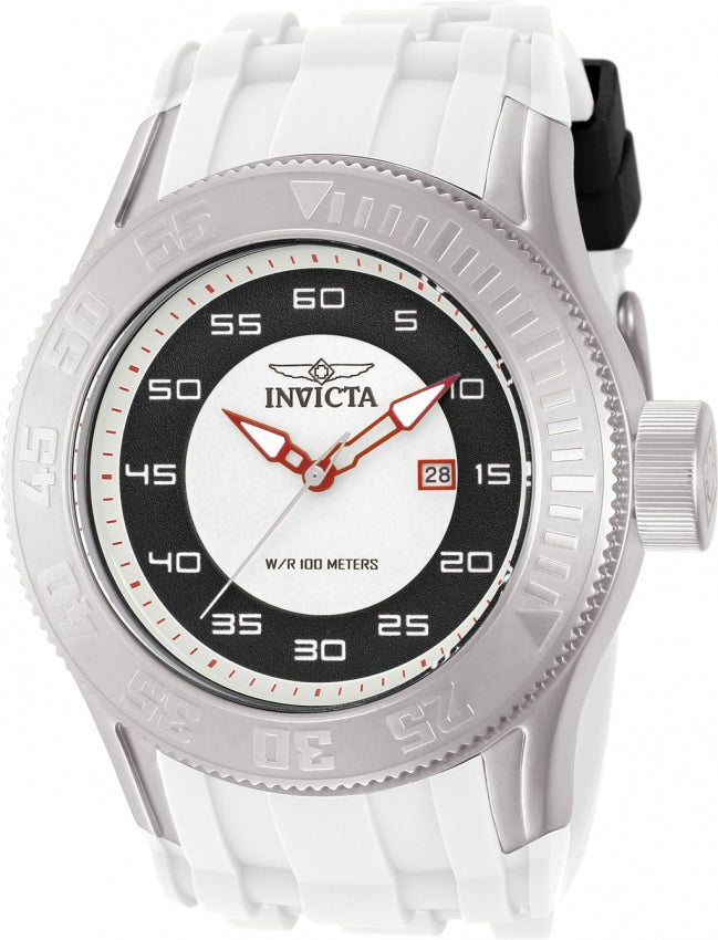 Invicta Men's 11938 Pro Diver Quartz Silver Dial Watch